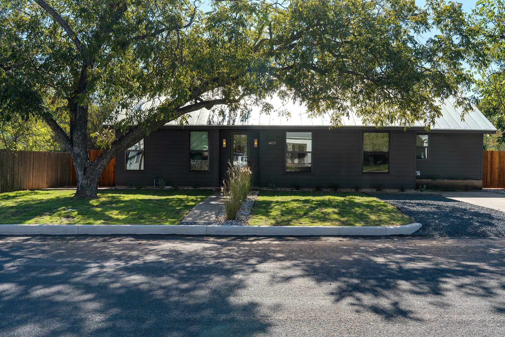 Casa Alegre vacation rental home exterior Fredericksburg Texas